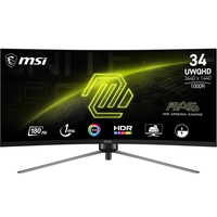 MSI MAG 345CQRDE Computerbildschirm 86,4 cm (34") 3440 x 1440 Pixel UltraWide Dual Quad HD Schwarz