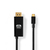 Nedis CCGP64355BK20 adaptador de cable de vídeo 2 m USB Tipo C DisplayPort + USB Type-C Negro