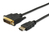 Equip 119322 adapter kablowy 2 m HDMI DVI-D Czarny