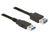 DeLOCK 85053 USB kábel 0,5 M USB 3.2 Gen 1 (3.1 Gen 1) USB A Fekete
