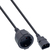 InLine Power cable, C14 to Schutzkontakt female, black, 2m