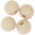 Rico Design 500214 Perle Runde Perle Holz Natürlich 4 Stück(e)