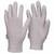 5-Finger Baumwoll-Trikot-Handschuh, TLM-W2, Gr. 10, weiß mittelschwere Ausf.,mit Schichtel, einges.Daumen