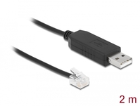 Delock Adapterkabel USB Typ-A zu Seriell RS-232 RJ12 2 m