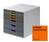 Durable VARICOLOR Desktop Organiser 7 Drawer Colour Coded Modular Storage | A4+