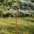 Relaxdays Rasensprenger Libellen-Motiv, 3/4", mit Erdspieß, Sprinkler & Gartendeko, Wasserspiel Garten, Metall, kupfer