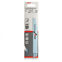 Bosch S123XF Progressor Reciprocating Saw Blades for Metal 150mm (Pack Of 5) SKU: BOS-S123XF-2608654402