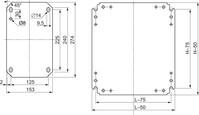 Montageplatte 650x450 NSYMM75