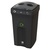 Envirobin Recycling Bin with Hole Aperture - 100 Litre - Onyx