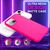 Hülle für iPhone 14 - Bunte Neon Silikon Handyhülle Samtig Weich Rutschfest Case Pink