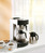 Kaffeemaschine; 1.8l, 19.5x43.2x36.5 cm (BxHxT); schwarz/silber