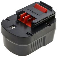 Battery for Power Tools 36Wh Ni-Mh 12V 3000mAh Black for Black & Decker Power Tools BD12PSK, BDBN1202, BDG1200K, BDGL12K, BDID1202, Cordless Tool Batteries & Chargers