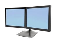 DS100 SERIE DUAL LCD STAND DS Series DS100 Dual Monitor Desk Stand, Horizontal, 14 kg, 61 cm (24"), 75 x 75 mm, 100 x 100 mm, Black