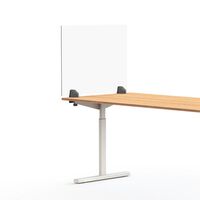 Desk partition for an individual workplace