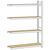 Wide span shelf unit, with moulded chipboard, height 2500 mm