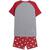 PIJAMA CORTO SINGLE JERSEY PUNTO MICKEY RED