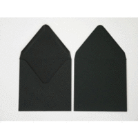 Briefumschläge 120x120mm 120g/qm gummiert VE=100 Stück schwarz