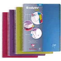 Spiralheft Evolutiv Book A4+ 120 Blatt liniert farbig sortiert