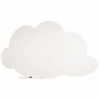 Symbol-Tafel Skinshape Wolke lackiert 100x150cm RAL 9010 reinweiß