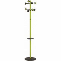 Garderobenständer Accueil 8 Haken + Schirmhalter grün