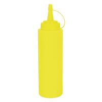 Vogue Squeeze Sauce Bottle - Yellow Polyethylene - Easy to Use - 681 ml