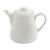 Olympia Whiteware Teapots - Vitrified Body Dishwasher Safe 483ml Pack of 4