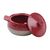 Olympia Red And Taupe Round Casserole Dish 18Ltr With Lid Sold singly