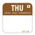 Vogue Thursday Food Safety Day Labels - Brown - Removable - 20 mm 1000 pc