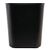 Bolero Dustbin in Black for Bedrooms & Bathrooms Made of Polypropylene - 6L