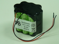 Pack(s) Batterie Nimh 10x AA NX 10S1P ST9 12V 1500mAh Fils