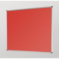 Aluminium framed premium office noticeboards - red