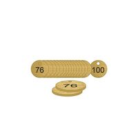 27mm Traffolyte valve marking tags - Bronze Effect (76 to 100)