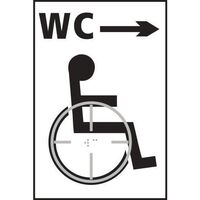 Disabled wc arrow right sign