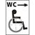 Disabled wc arrow right sign