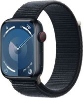 Apple Watch Series 9 (GPS + Cellular) 45mm éjfekete alumíniumtok, éjfekete sportpánt (MRMF3QC/A)