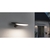 LED Solar-Wandleuchte KIRAN, mit Bewegungsmelder, 30cm, IP44, 3000K 400lm, Anthrazit