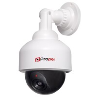 Imitation Security Speed Dome Camera with Flashing Light White
