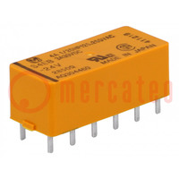 Relay: electromagnetic; 4PST; Ucoil: 24VDC; Icontacts max: 4A