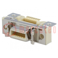 Connector: MDR; PIN: 14; shielded; Locking: latch; socket; female