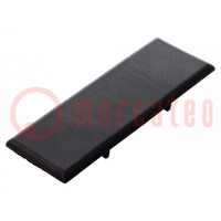 Stopper; for angle bracket; polyamide; 40mm; black; FA-093W802N08