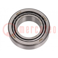 Bearing: tapered roller; Øint: 35mm; Øout: 62mm; W: 18mm; Cage: steel