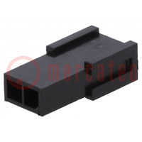 Plug; wire-board; male; Micro MATE-N-LOK; 3mm; PIN: 2; w/o contacts