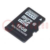 Carte mémoire; industrielle; microSD,MLC; UHS I U1; 16GB; 0÷70°C