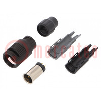 Connector: circular; plug; 710; male; PIN: 2; unshielded; 4A; IP40