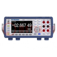 Benchtop multimeter; LCD 4,3"; VDC: 100mV,1V,10V,100V,1kV; 30VA