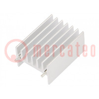 Heatsink: extruded; TO247; natural; L: 16mm; W: 23.4mm; H: 32mm; raw