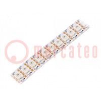 Programmable LED tape; RGB; 5050; 12V; LED/m: 144; 12mm; white PCB