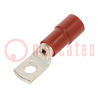 Tip: ring tube; M8; Ø: 8.5mm; 35mm2; crimped; for cable; insulated