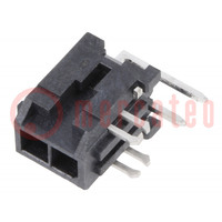 Socket; wire-board; male; Micro-Fit 3.0; 3mm; PIN: 2; Layout: 2x1