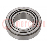 Bearing: tapered roller; Øint: 30mm; Øout: 55mm; W: 17mm; Cage: steel